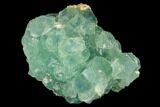 Blue-Green Fluorite Crystals with Quartz - China #128804-2